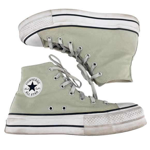 Converse Chuck Taylor All Star Lift Platform Sneakers Sage Green Women’s 10 - Picture 6 of 10